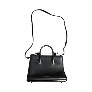 Strathberry Mini Black Leather Women's Tote Bag